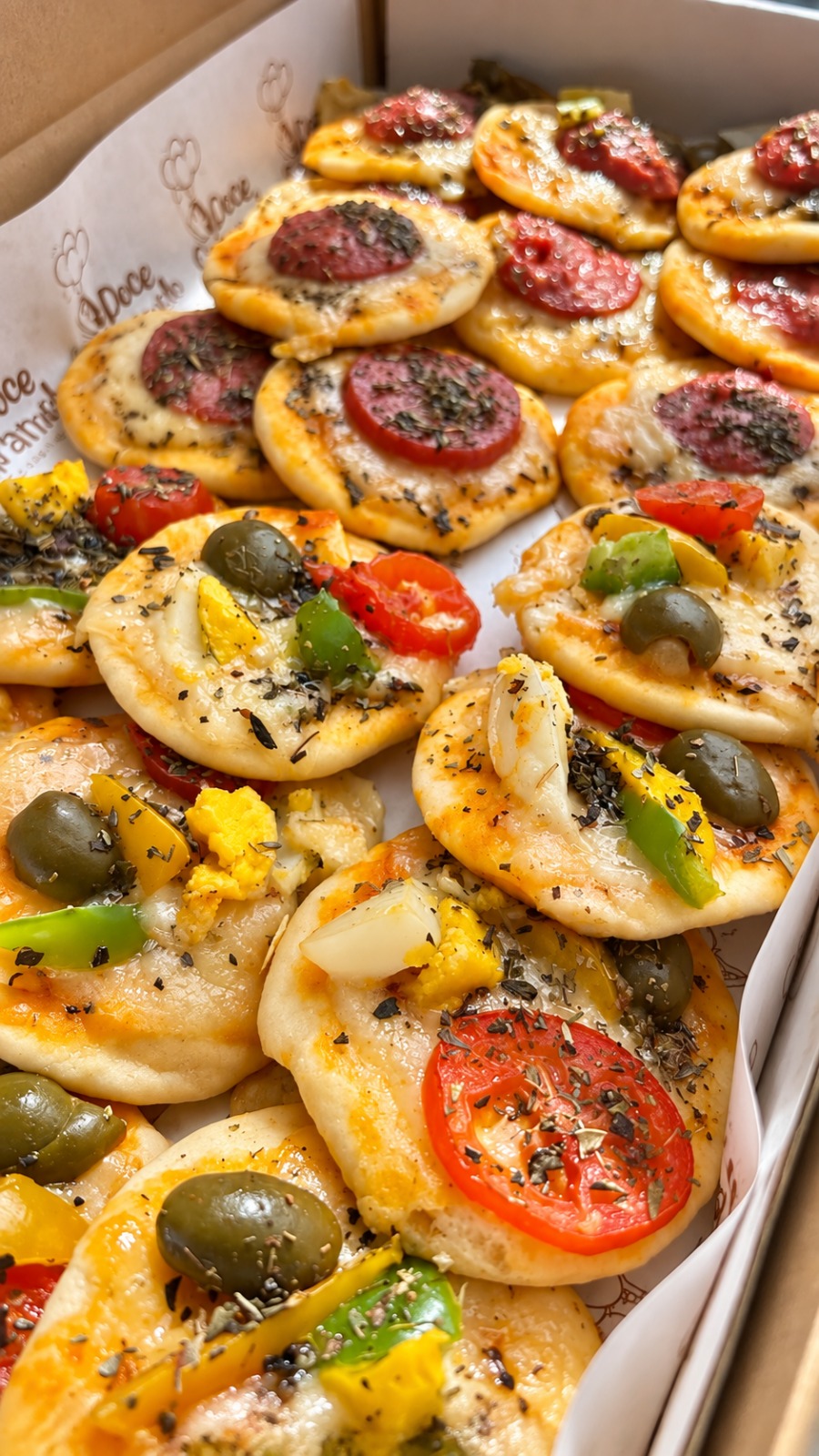 Mini pizzas de sabores variados